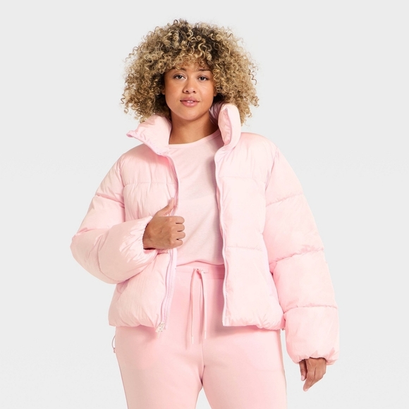all in motion Jackets & Blazers - All In Motion Women's Pink Puffer Jacket
